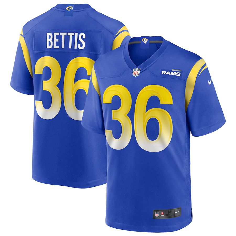 Men Los Angeles Rams 36 Jerome Bettis Nike Royal Game Retired Player NFL Jersey